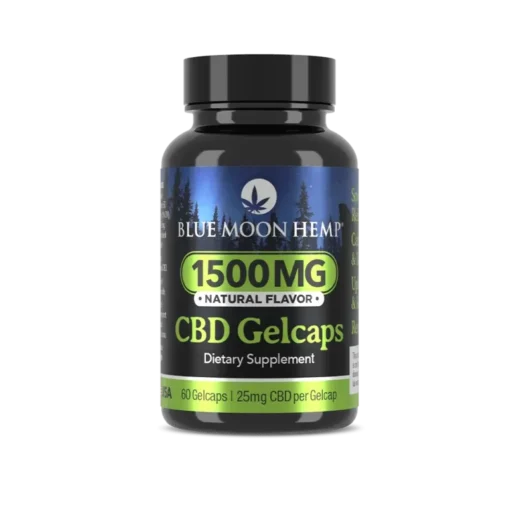 Blue Moon Hemp – CBD Gel Caps – 60 Count